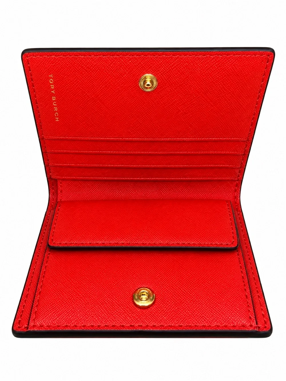 NWOT Tory Burch Emerson Brilliant Red Saffiano Tote + Wallet Set
